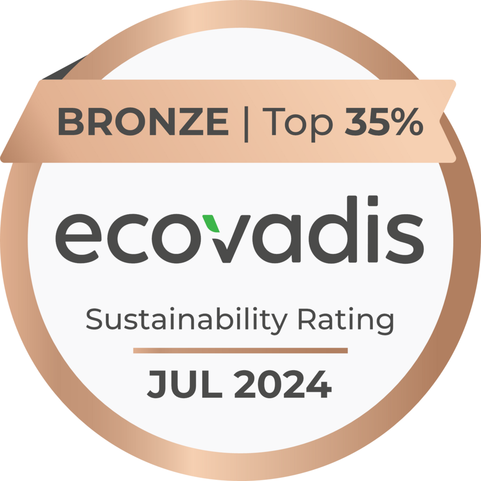 EcoVadis Sustainability Rating: Silver award