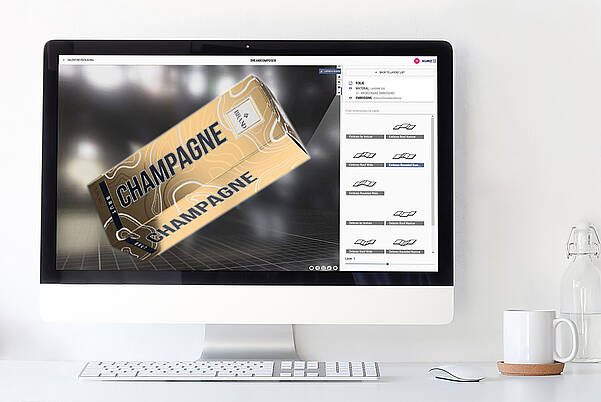 Prototyping for Print Finishing with Our Digital Mock-Up Studio Prototype app: Surface finishing of a folding box